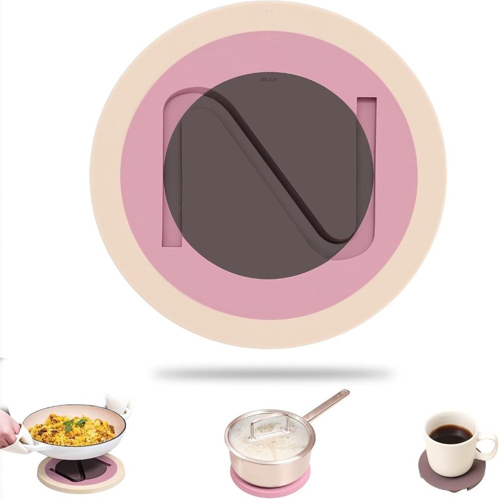 Extra Thick Silicone Heat Resistant Trivet Mat for Hot Dishes, Pots and Pans